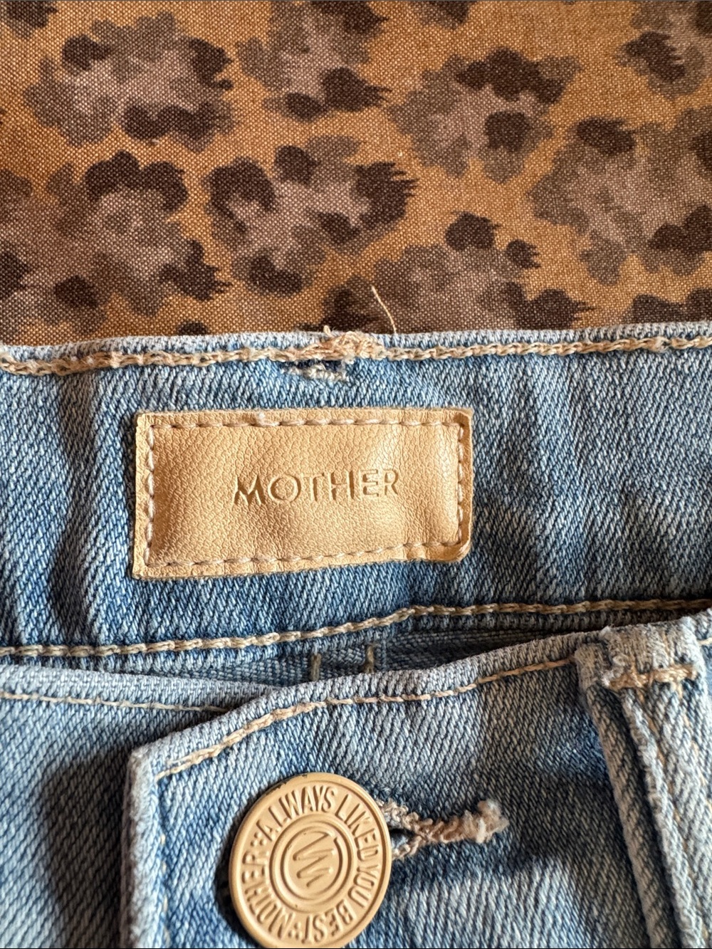 MOTHER Vintage-Light Blue Straight Leg Jeans - Picture 2 of 5